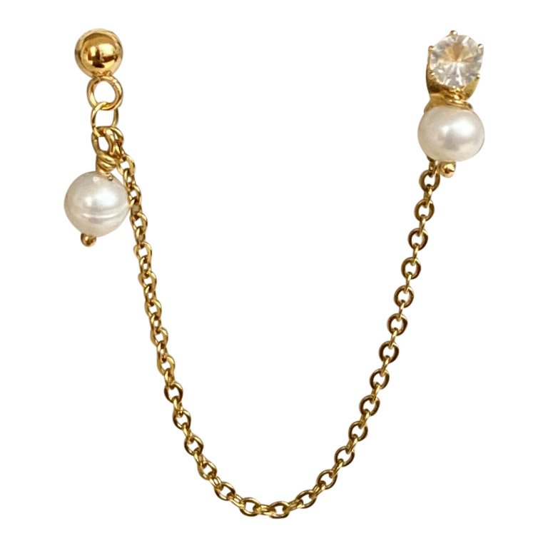 Aurelia 2 huller Øreringe Golder