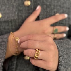 Ring - Mona - Forgyldt