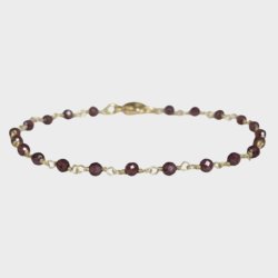 Barbara - Armbnd - Granat