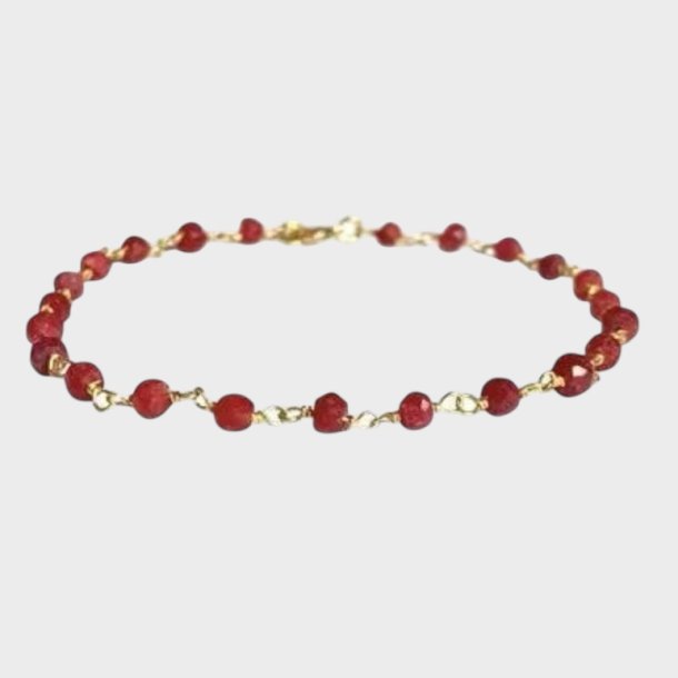 Barbara - Armbnd - Rd/brun