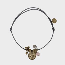 Rikke - Koksgr - Forgyldte perler