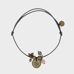 Rikke - Koksgr - Forgyldte perler